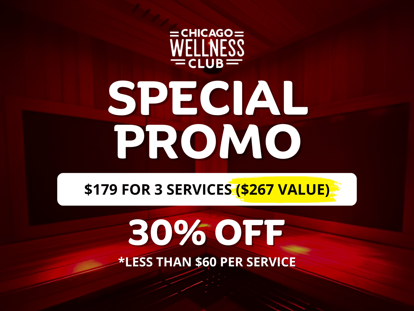 Spa Self-Care Package: Save 30% on 3 Sessions with Chicago Wellness Club
